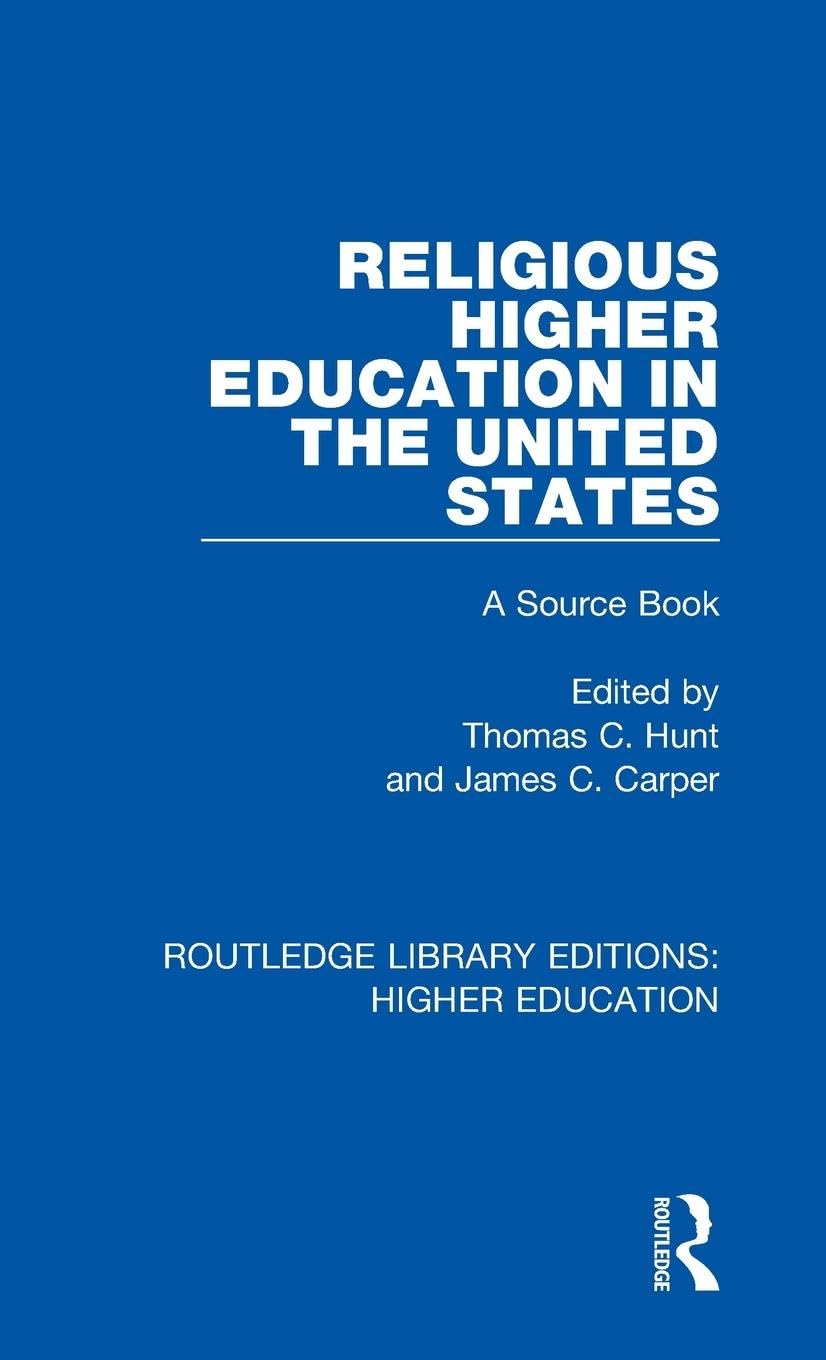 Religious Higher Education in the United States Study Guides