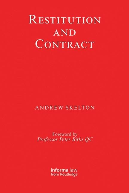 Product Image: Restitution and Contract