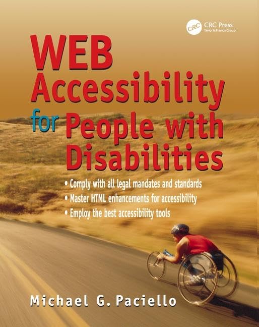 Product Image: Paciello, M: Web Accessibility for People with Disabilities