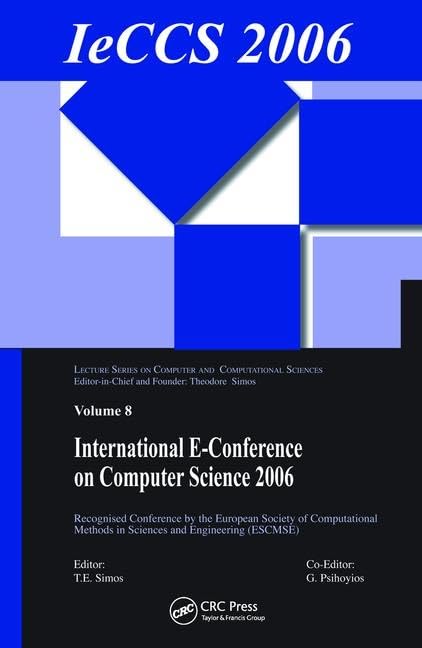 Product Image: Simos, T: International e-Conference of Computer Science 200