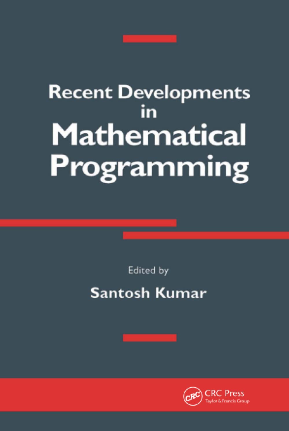 Product Image: Recent Developments in Mathematical Programming: On Behalf of the Australian Society for Operations Research