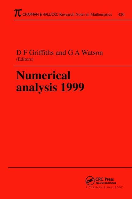 Product Image: Numerical Analysis 1999 (Chapman & Hall/CRC Research Notes in Mathematics)
