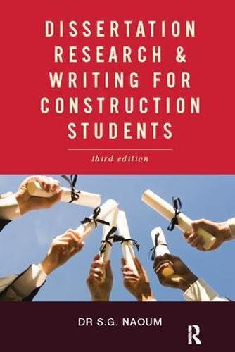 Product Image: Dissertation Research and Writing for Construction Students