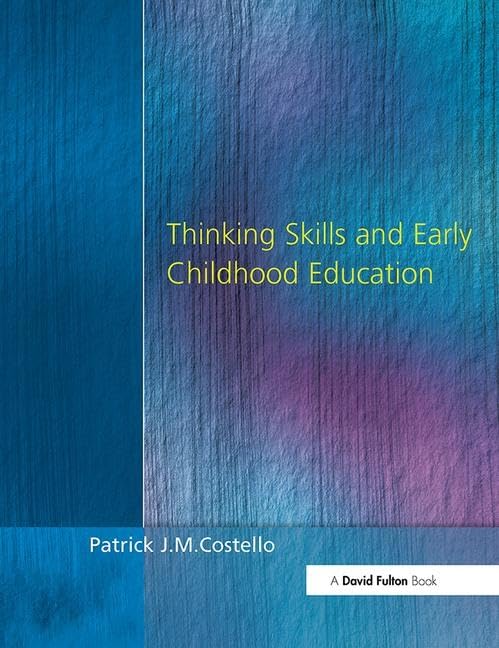 Thinking Skills and Early Childhood Education Education & Training