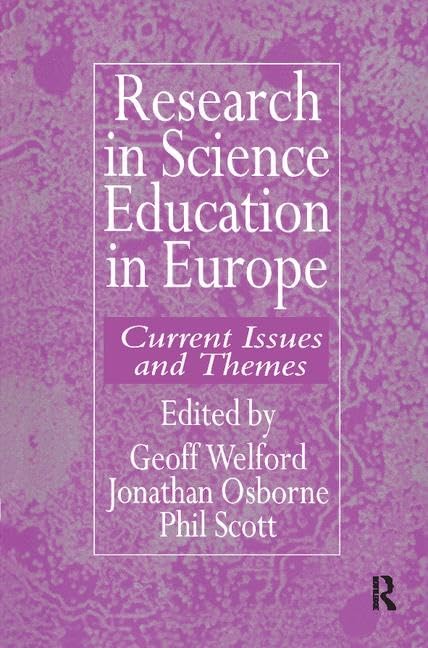 Research in science education in Europe Natural Sciences