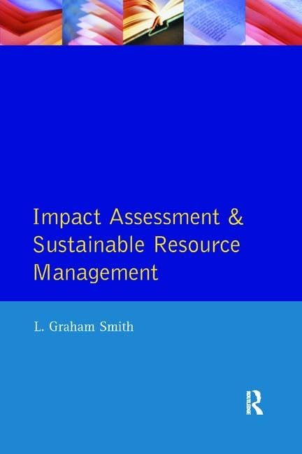 Impact Assessment and Sustainable Resource Management (Themes in Resource Management) Social Sciences