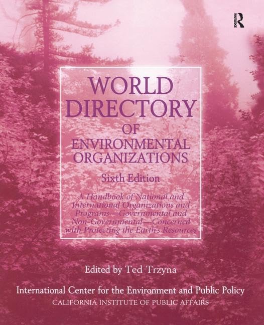 World Directory of Environmental Organizations Social Sciences