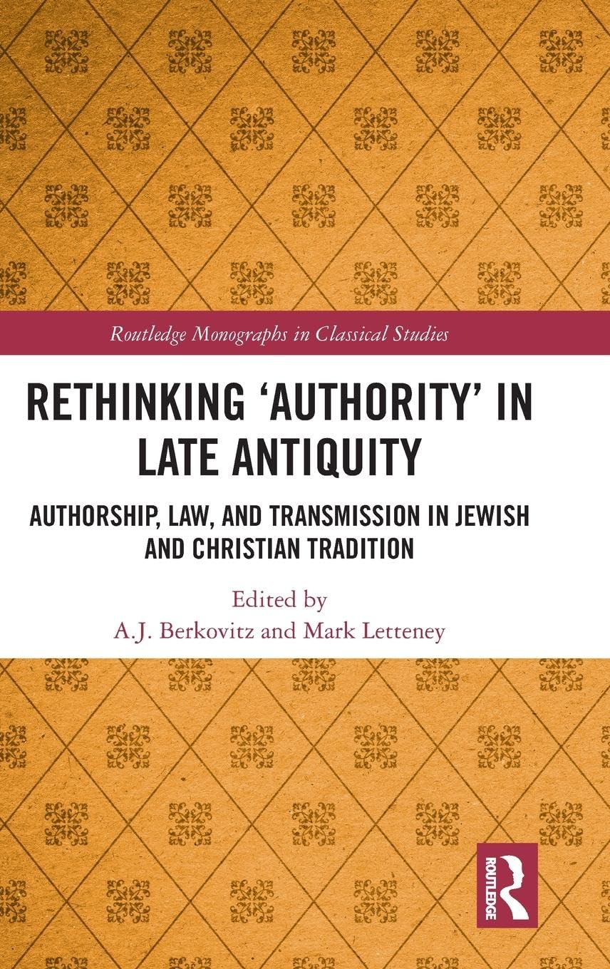 Product Image: Rethinking 'Authority' in Late Antiquity