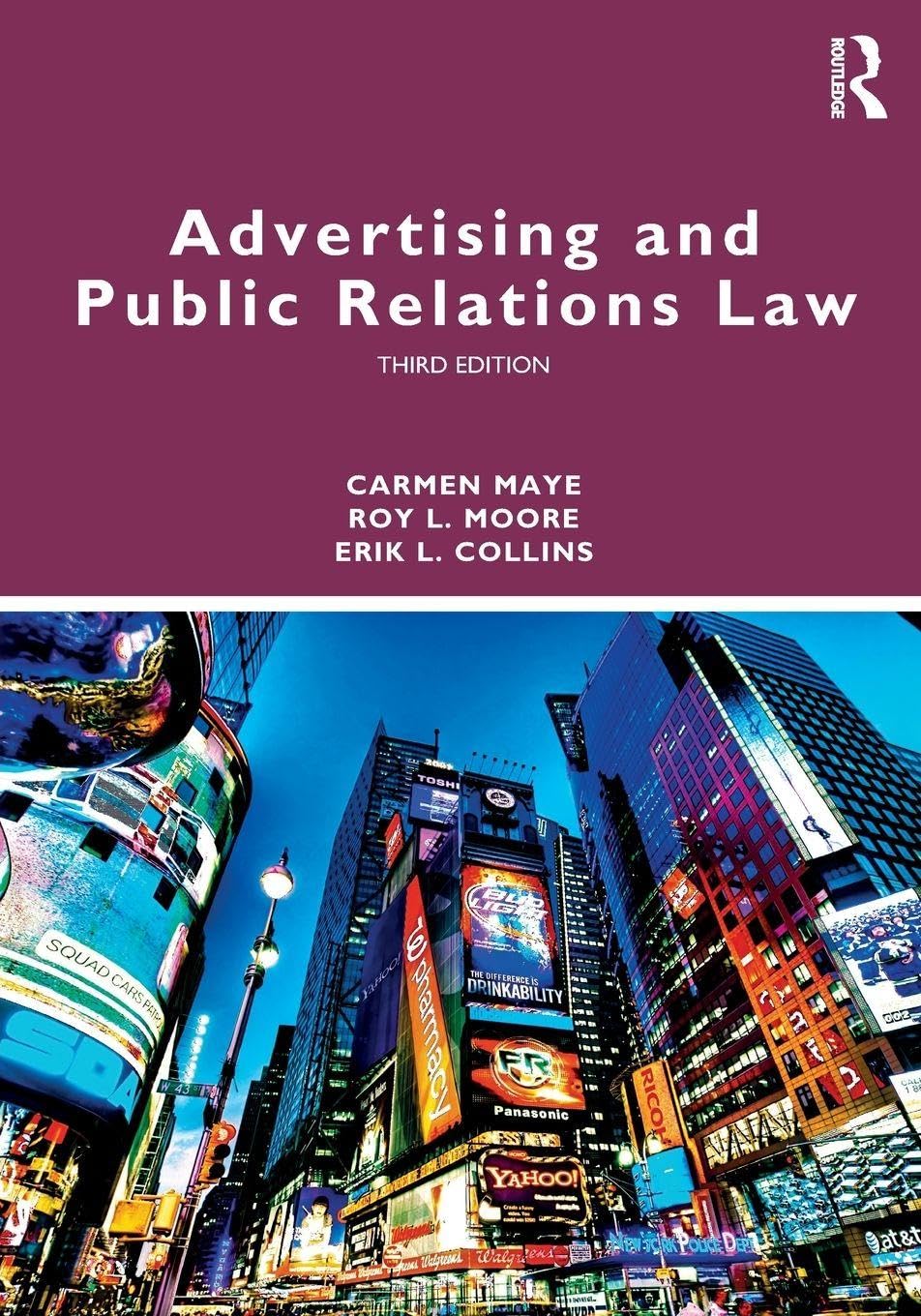 Advertising and Public Relations Law (Routledge Communication) Law