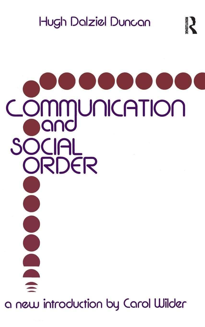 Product Image: Communication and Social Order