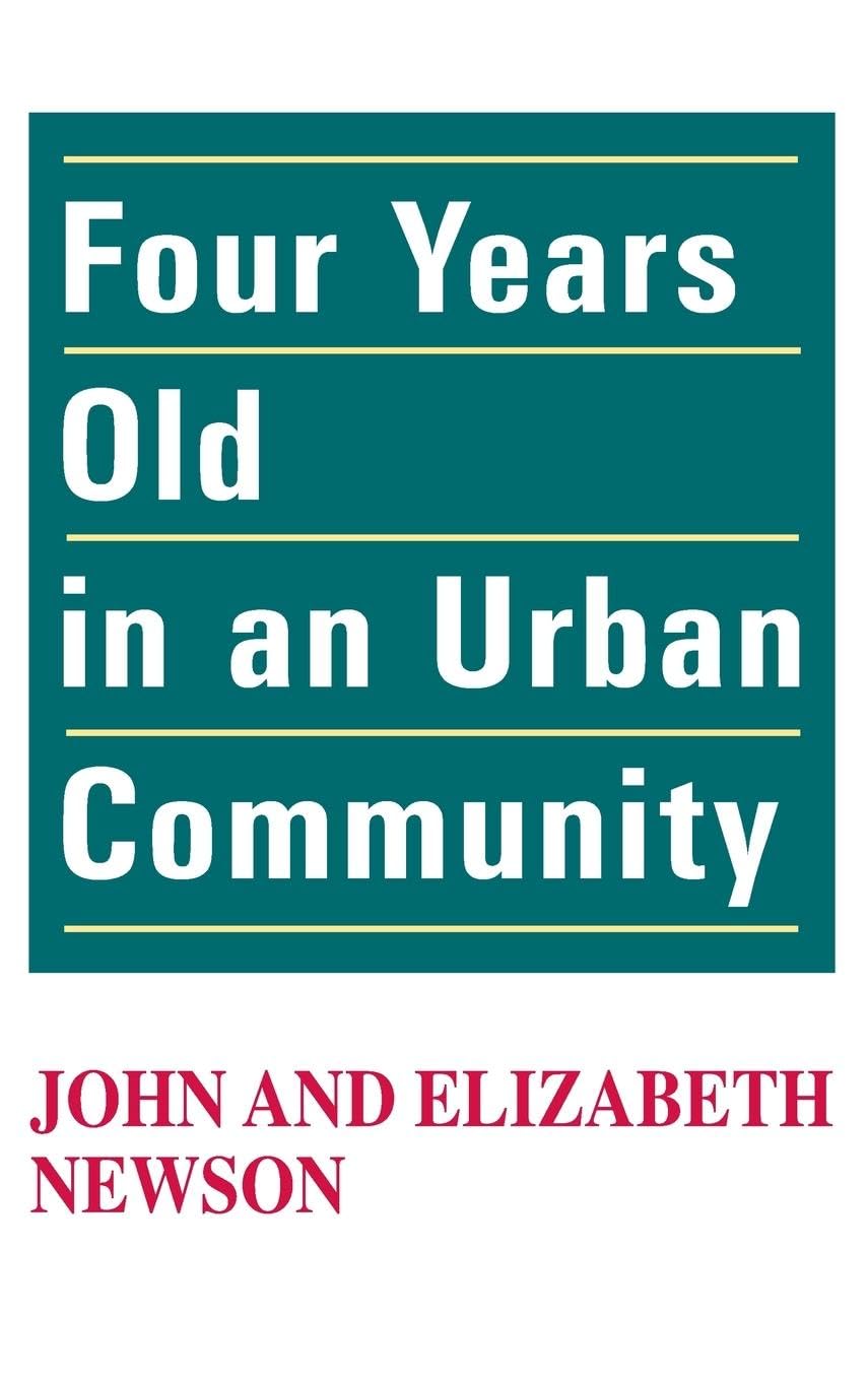 Four Years Old in an Urban Community Books