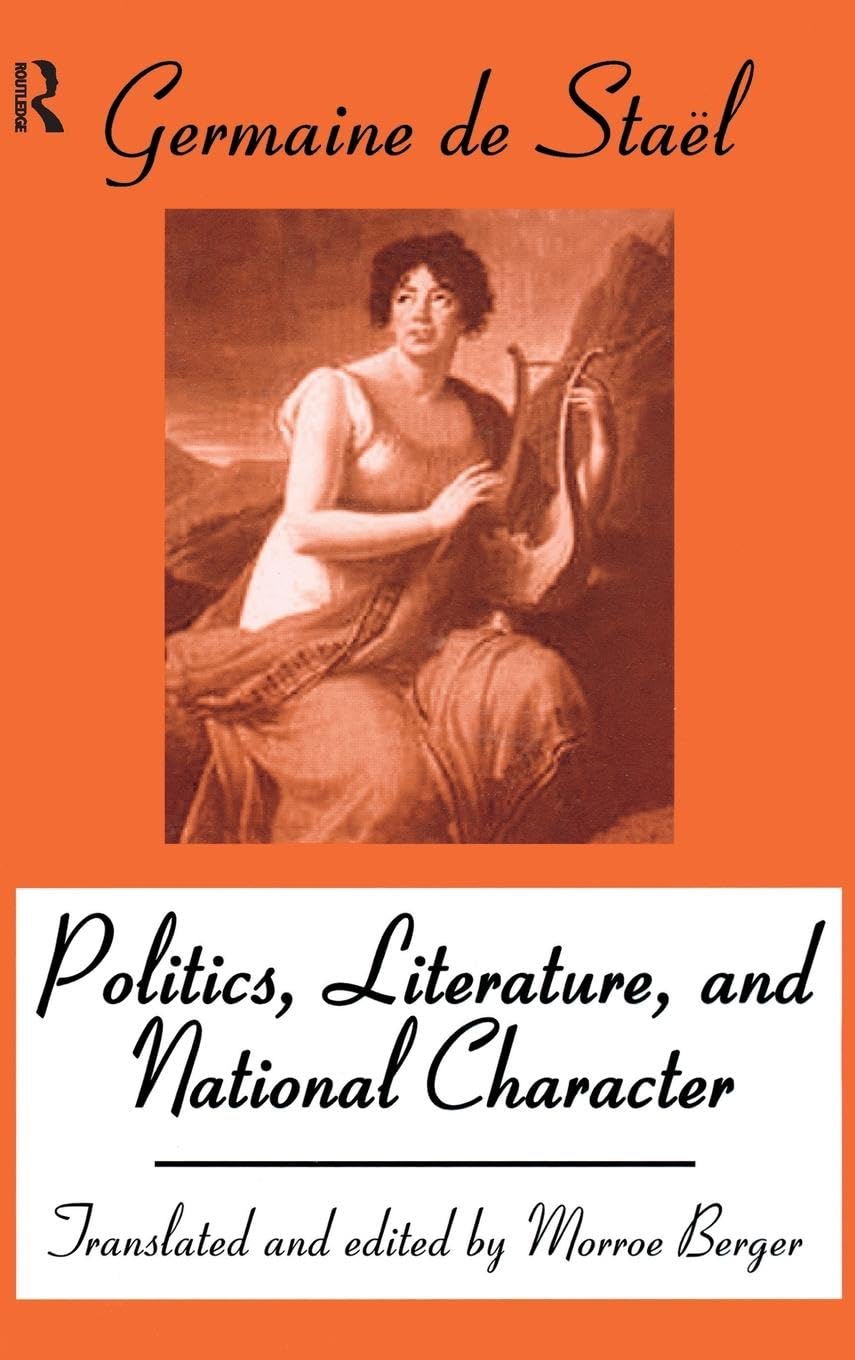 Politics, Literature and National Character Social Sciences