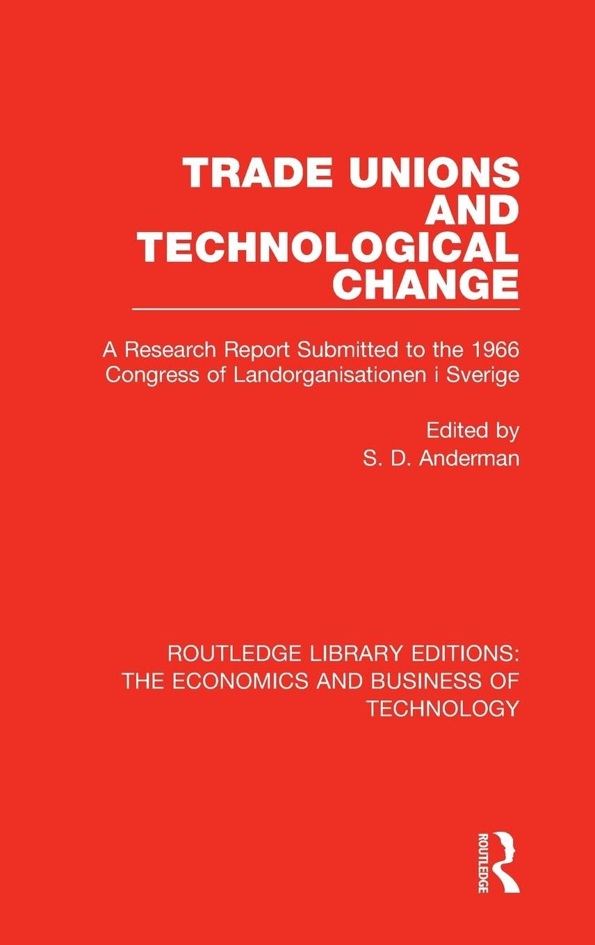 Product Image: Trade Unions and Technological Change