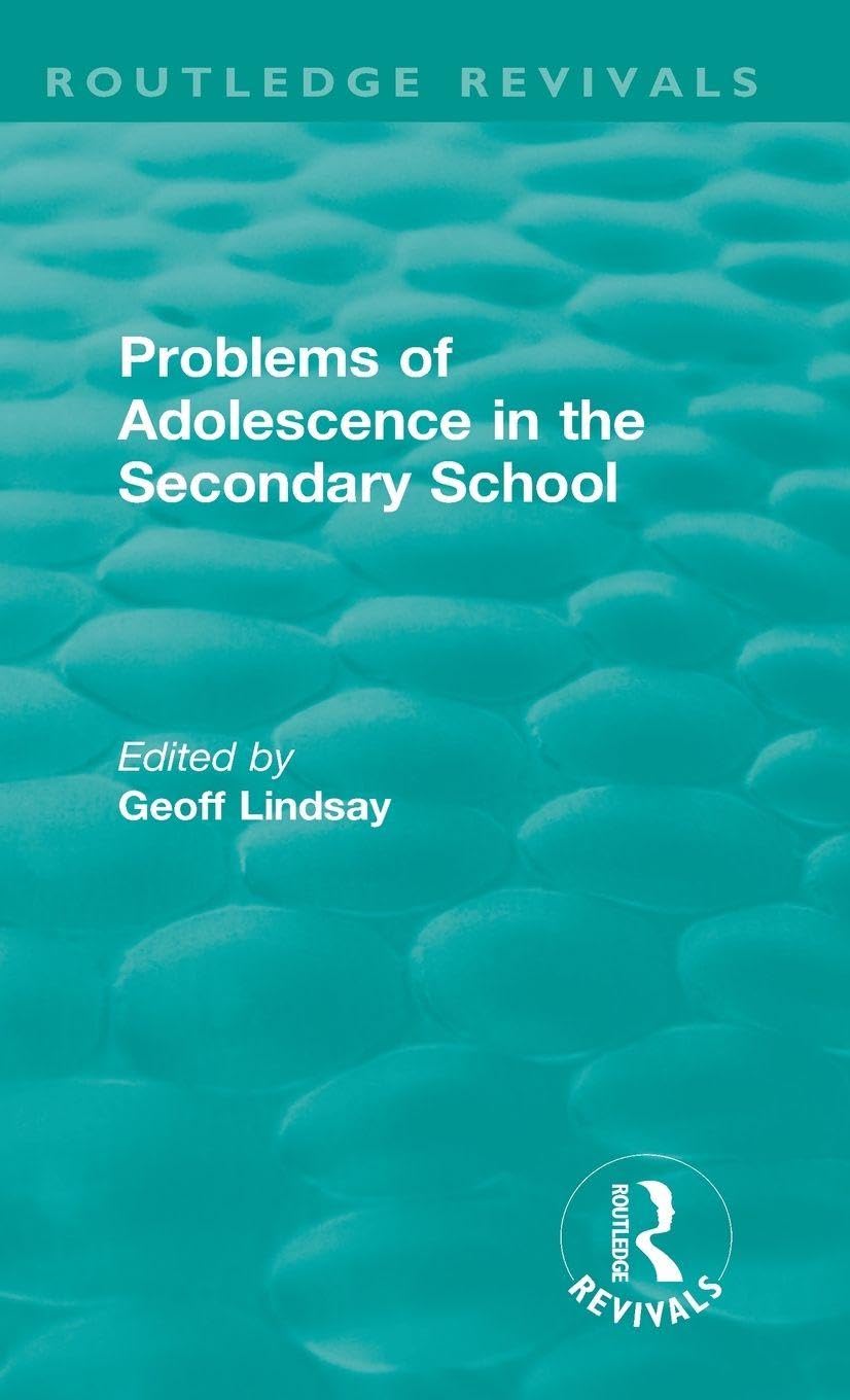 Problems of Adolescence in the Secondary School Education & Training