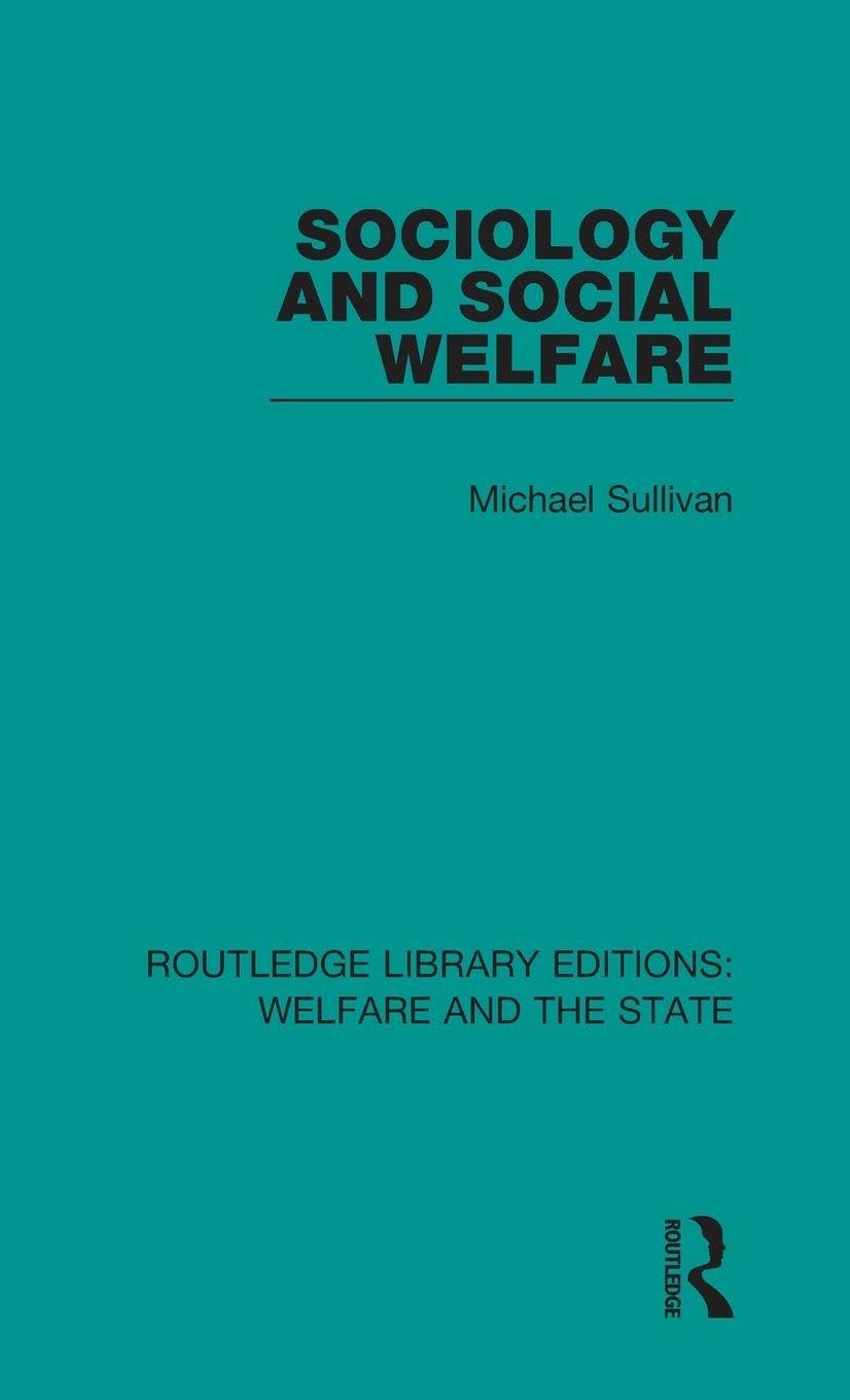 Product Image: Sociology and Social Welfare