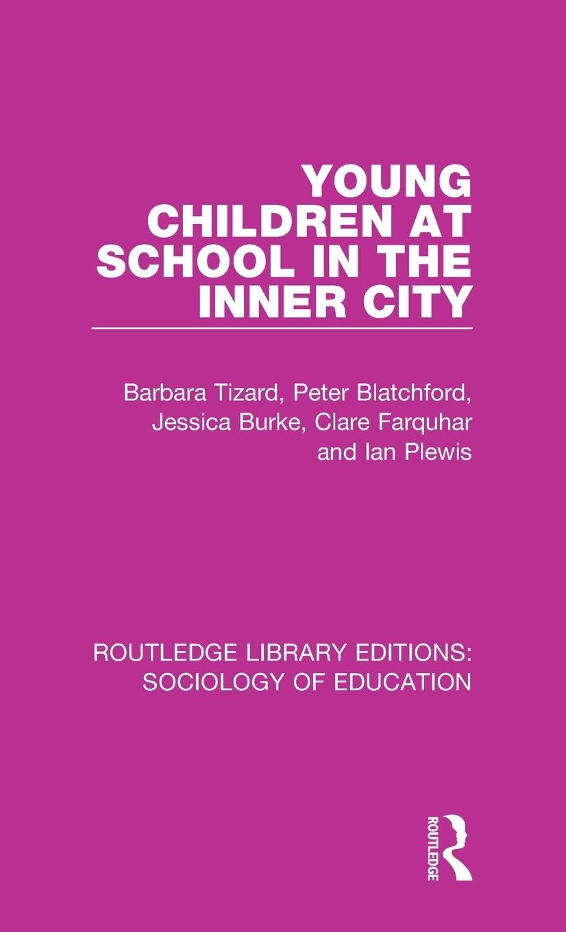 Young Children at School in the Inner City Education & Training