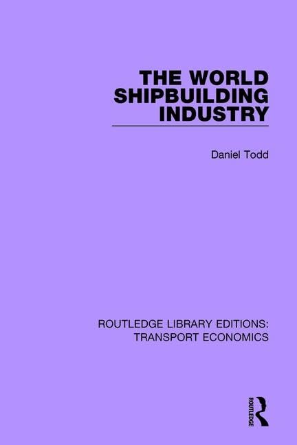 The World Shipbuilding Industry (Routledge Library Editions: Transport Economics, Band 26) Business, Finance & Career