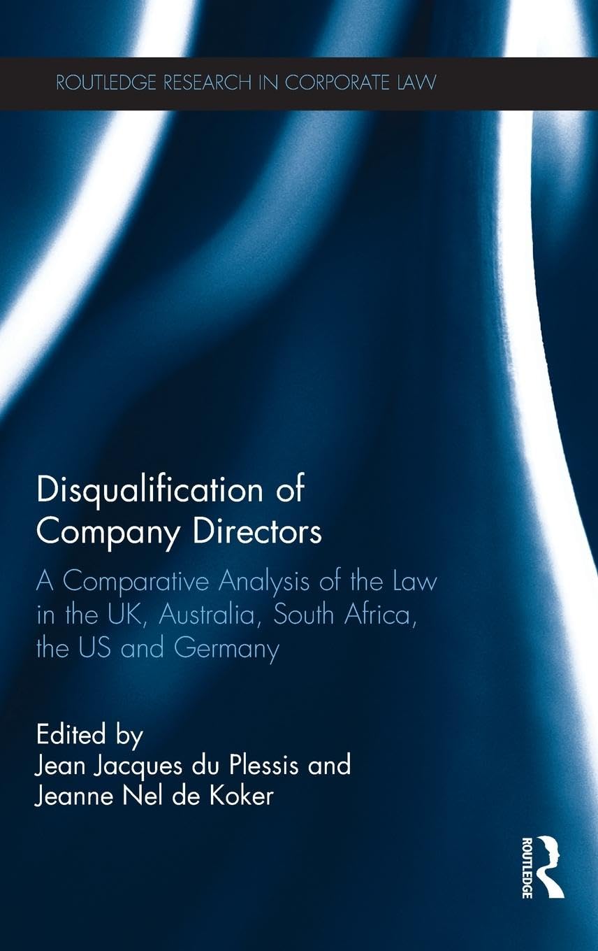 Disqualification of Company Directors Law