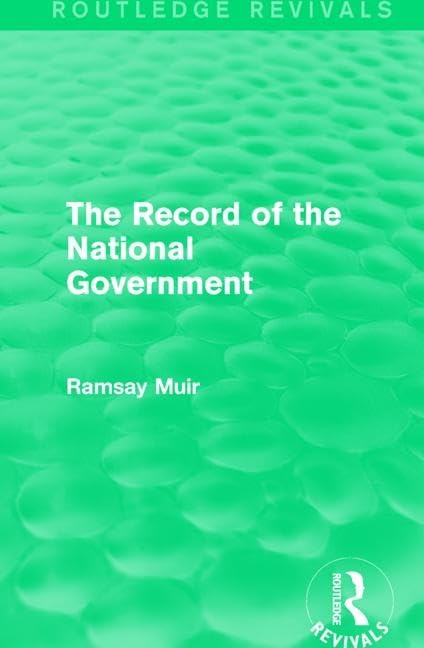 The Record of the National Government Social Sciences
