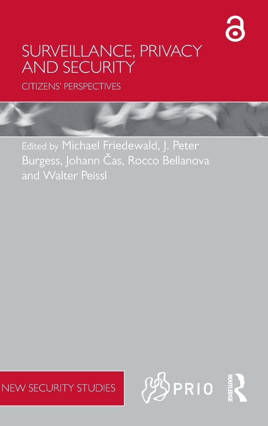 Product Image: Surveillance, Privacy and Security