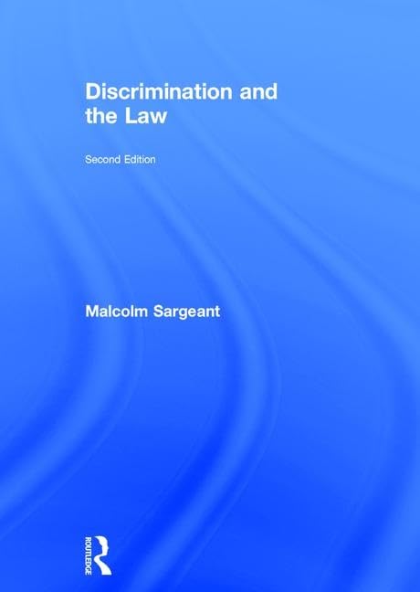 Discrimination and the Law 2e Law