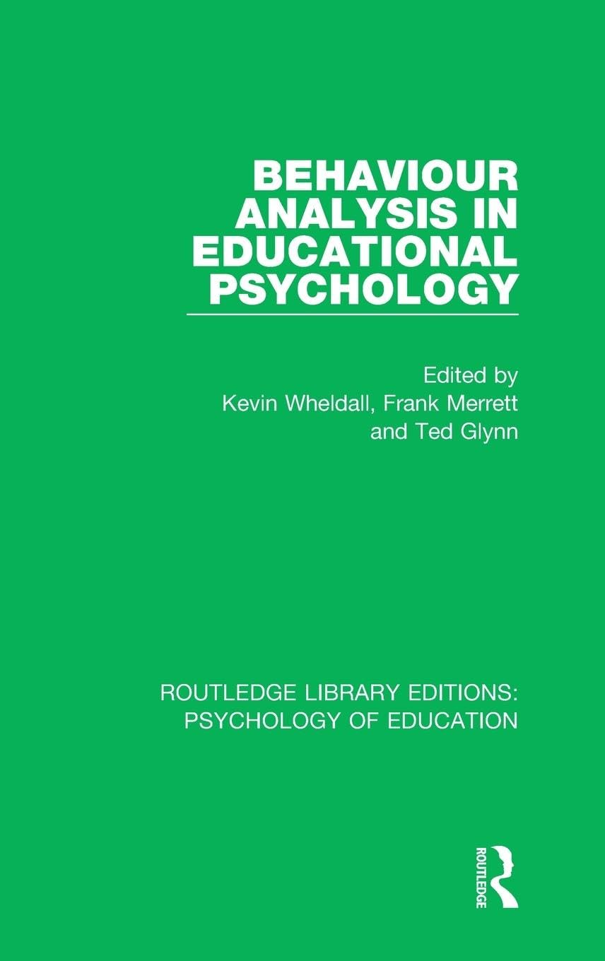 Product Image: Behaviour Analysis in Educational Psychology
