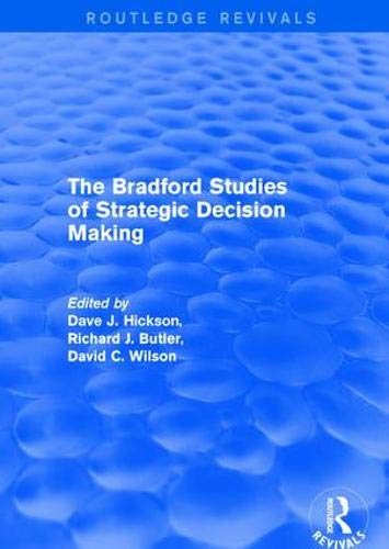 Revival: The Bradford Studies of Strategic Decision Making 2001 (Routledge Revivals) Books