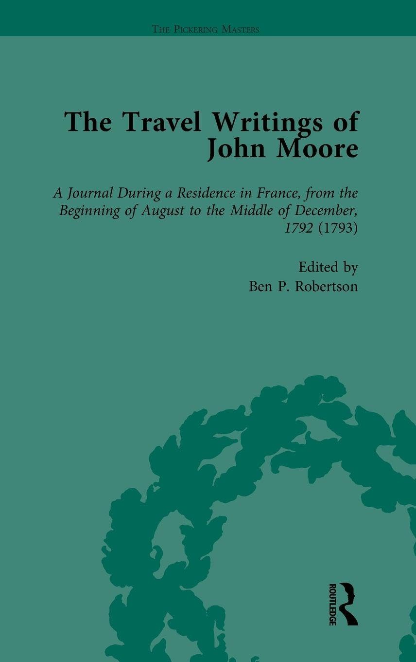 The Travel Writings of John Moore Vol 3 Contemporary literature