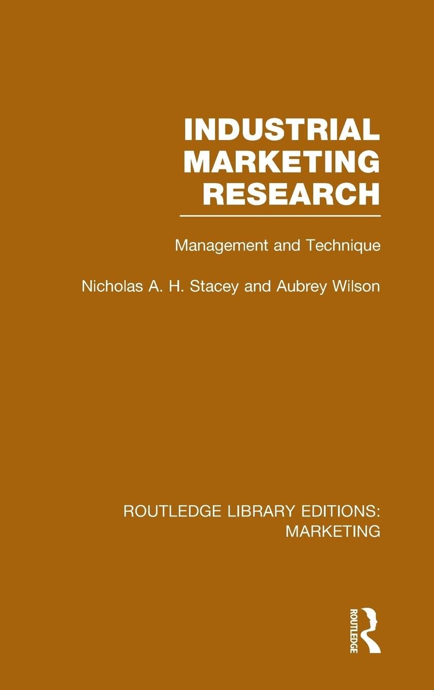 Industrial Marketing Research (RLE Marketing) Business, Finance & Career