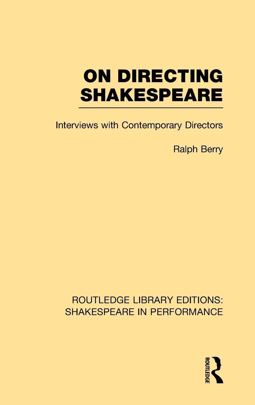 Product Image: On Directing Shakespeare