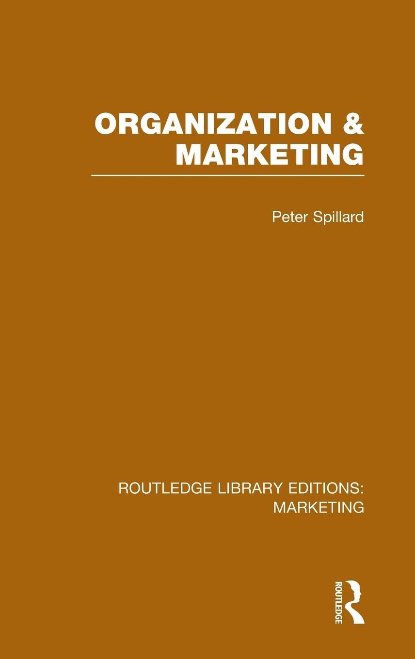 Organization and Marketing (RLE Marketing) Business, Finance & Career