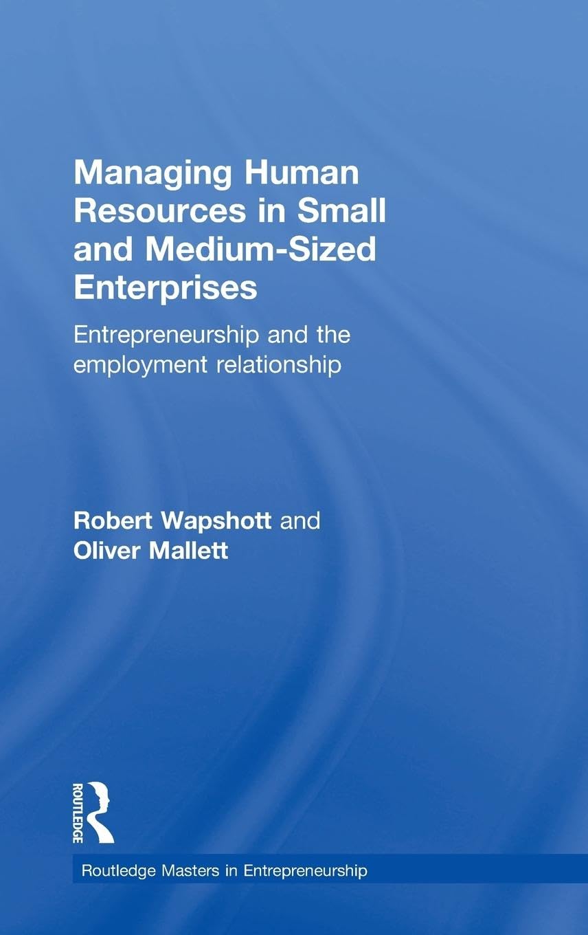 Product Image: Managing Human Resources in Small and Medium-Sized Enterprises