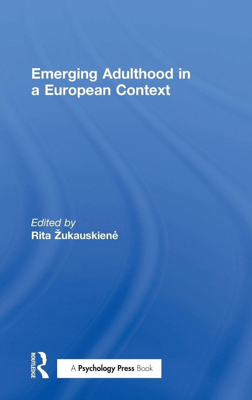Emerging Adulthood in a European Context Social Sciences