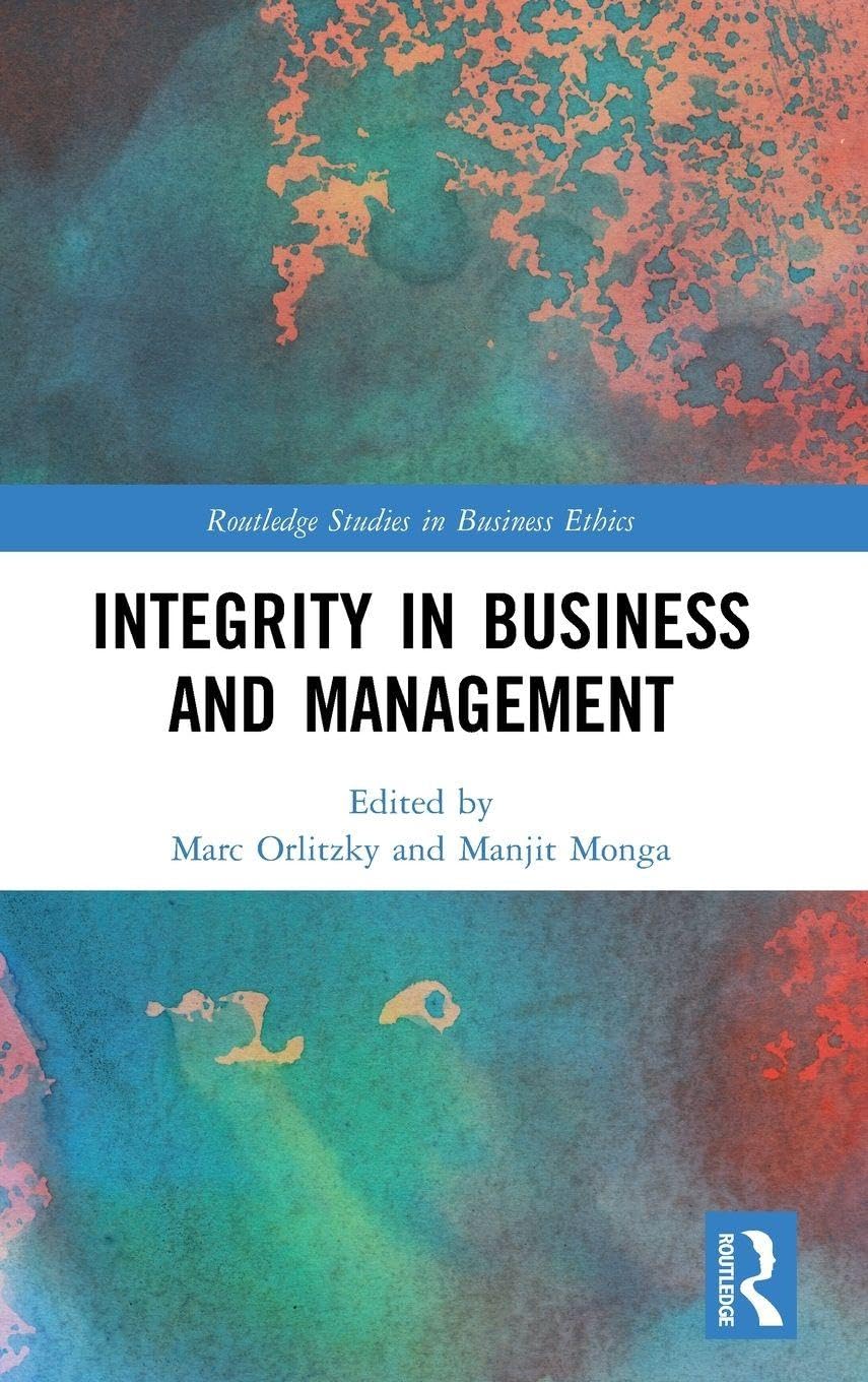 Product Image: Integrity in Business and Management