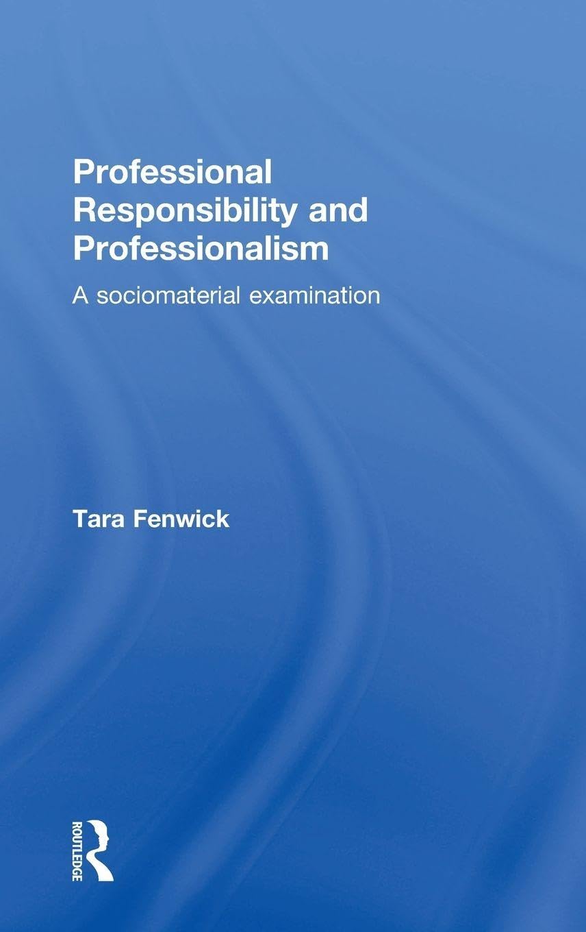 Product Image: Professional Responsibility and Professionalism
