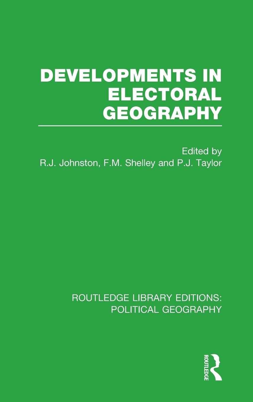 Product Image: Developments in Electoral Geography (Routledge Library Editions