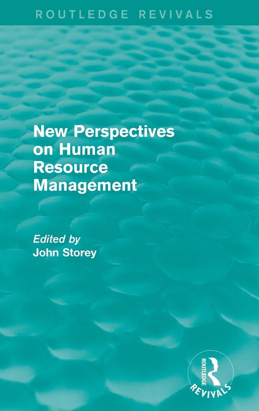 New Perspectives on Human Resource Management (Routledge Revivals) Business, Finance & Career