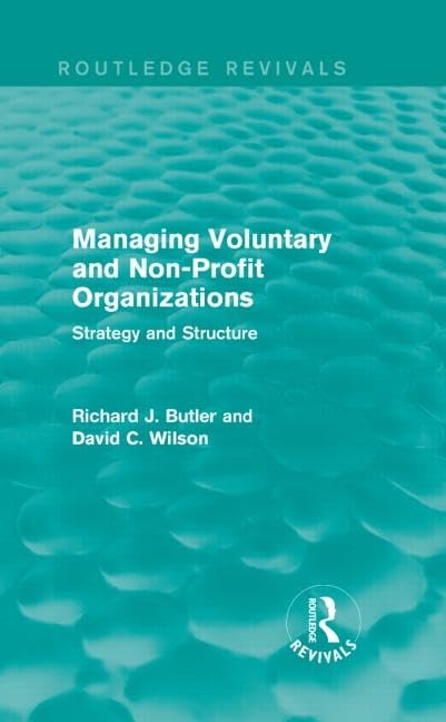 Managing Voluntary and Non-Profit Organizations Business, Finance & Career