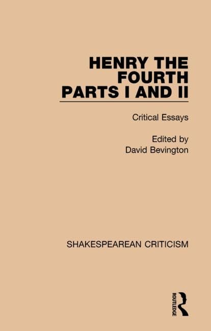 Henry IV, Parts I and II Drama