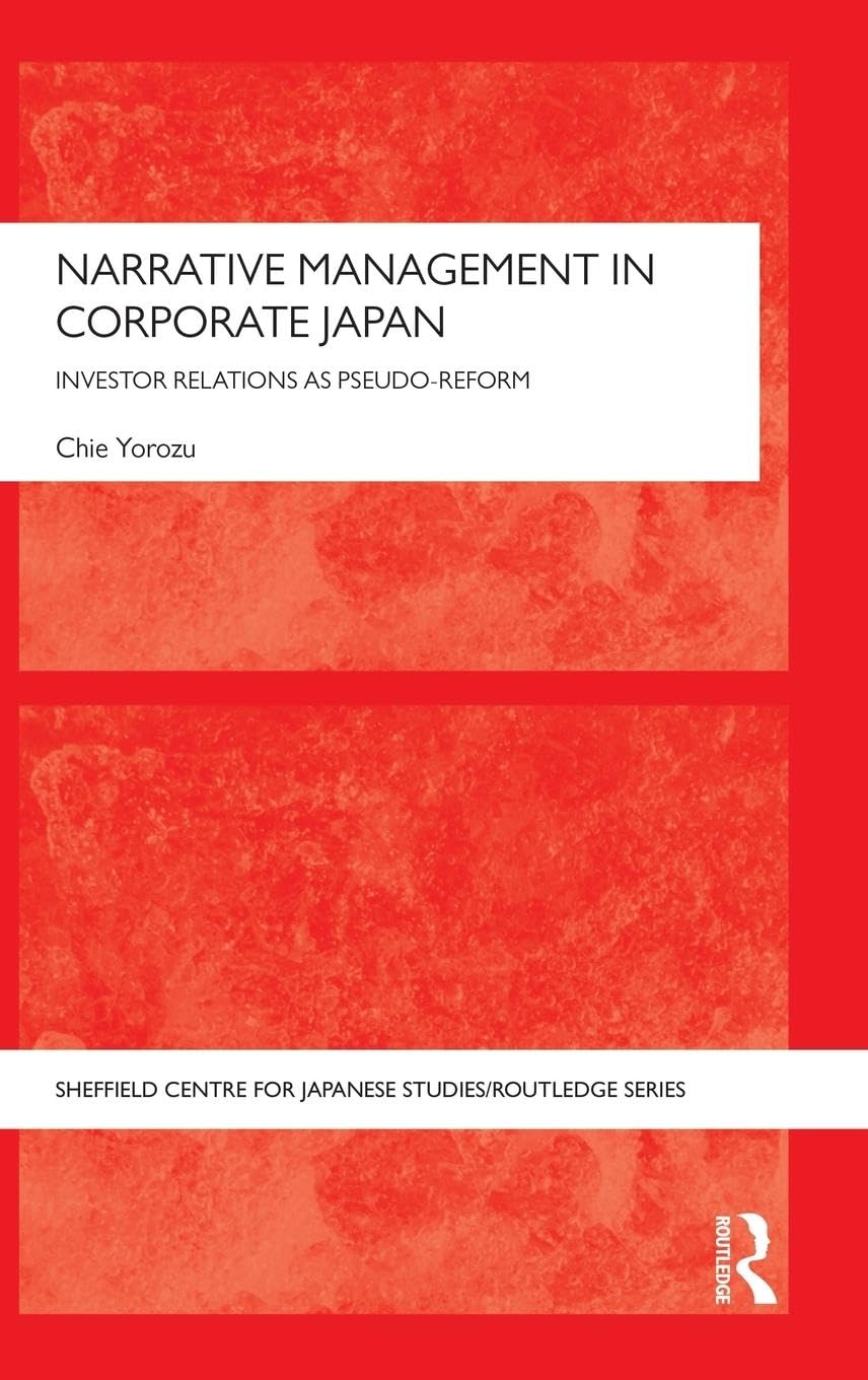 Narrative Management in Corporate Japan Social Sciences