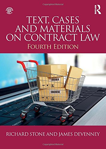 Text, Cases and Materials on Contract Law Law
