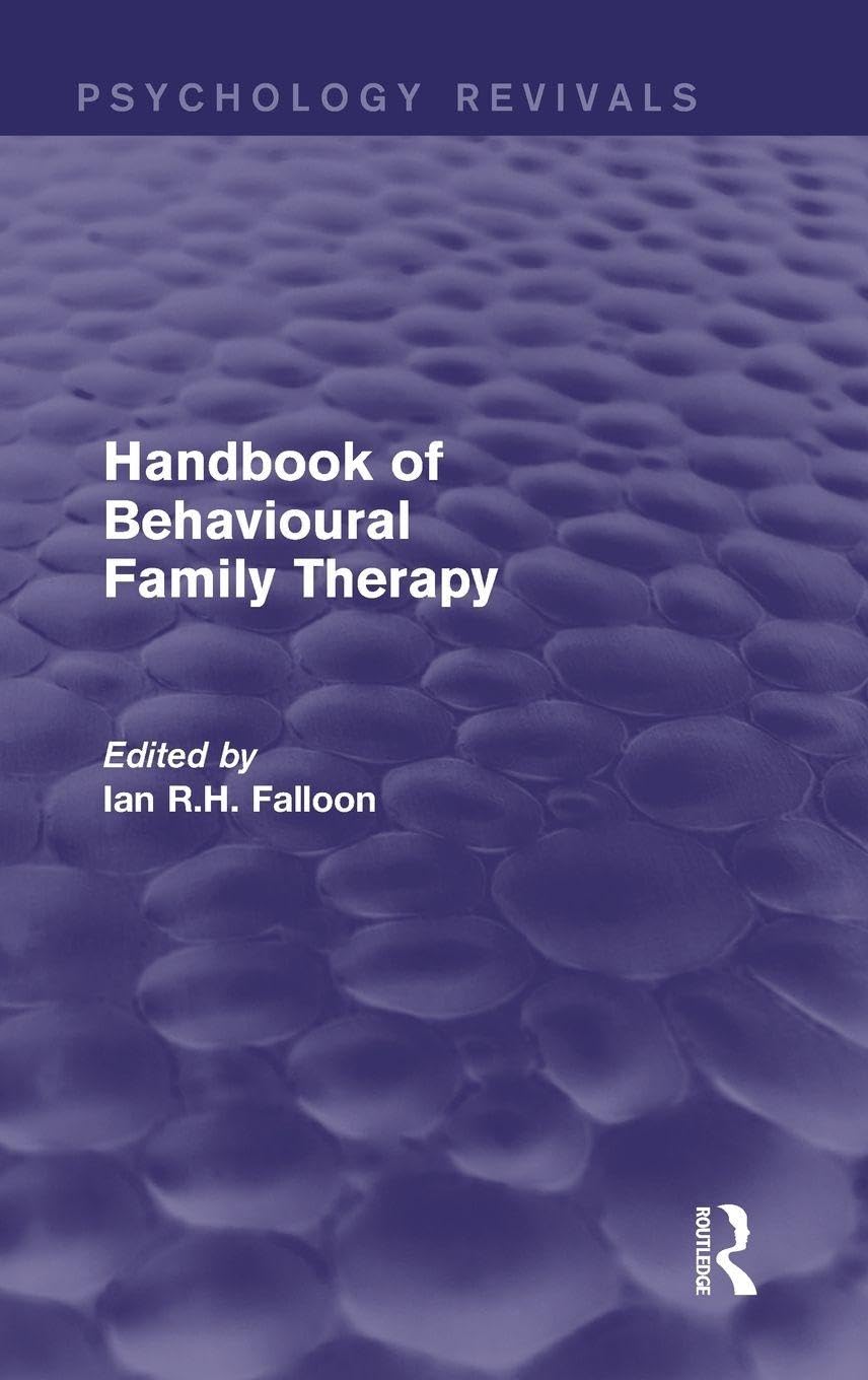 Handbook of Behavioural Family Therapy Medicine
