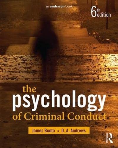 The Psychology of Criminal Conduct book