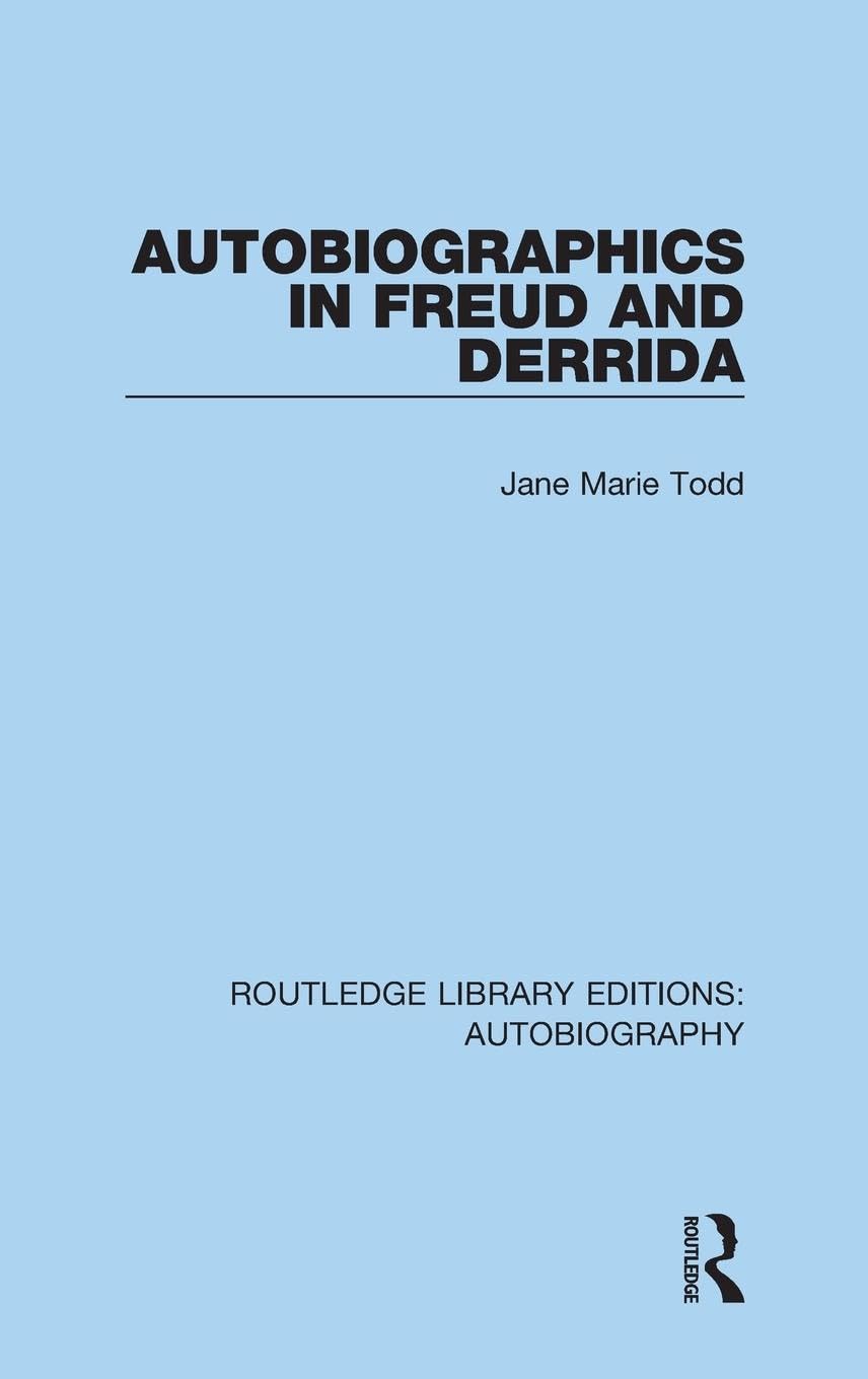 Autobiographics in Freud and Derrida Contemporary literature