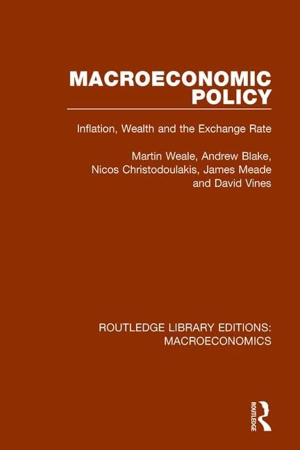 Macroeconomic Policy: Inflation, Wealth and the Exchange Rate (Routledge Library Editions: Macroeconomics, 8, Band 8) Business, Finance & Career