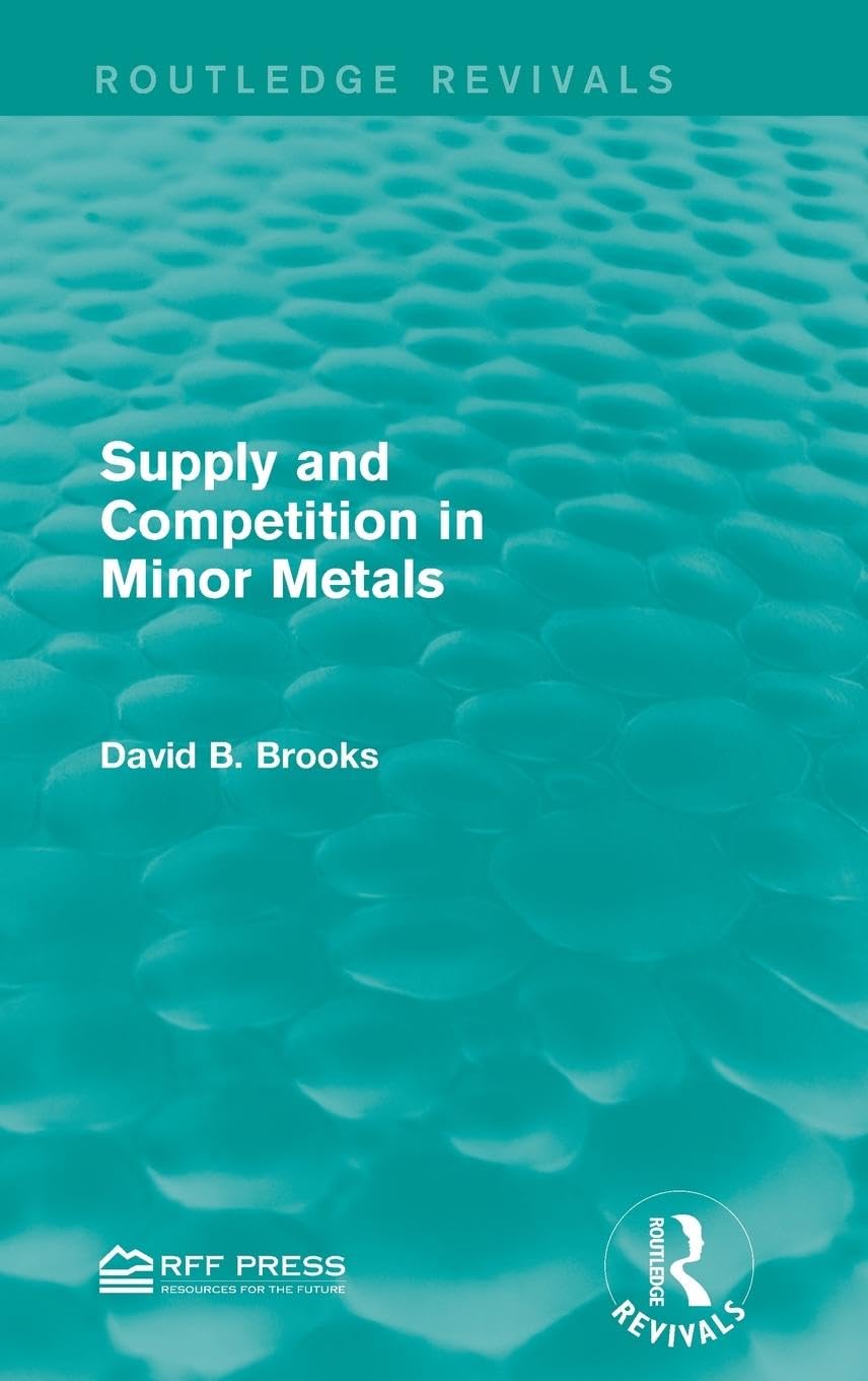 Product Image: Supply and Competition in Minor Metals