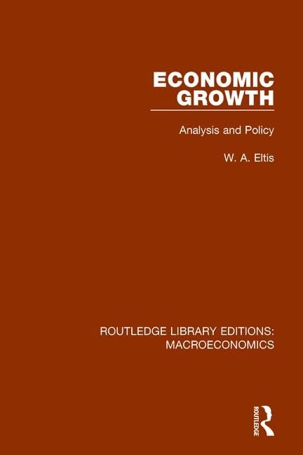 Economic Growth: Analysis and Policy (9) (Routledge Library Editions: Macroeconomics, Band 9) Business, Finance & Career