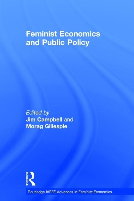 Feminist Economics and Public Policy Books