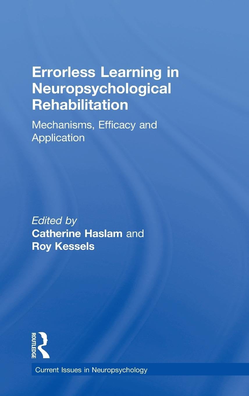 Product Image: Errorless Learning in Neuropsychological Rehabilitation