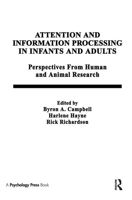 Attention and information Processing in infants and Adults: Perspectives from Human and Animal Research Social Sciences